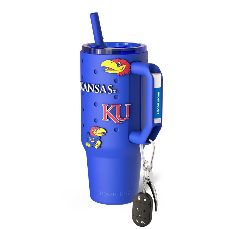 Thicc 40oz | Kansas Jayhawks | Skin + Budz Bundle