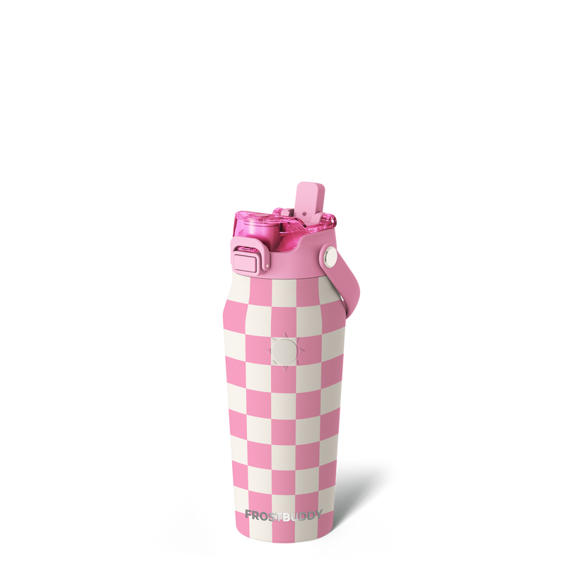 Bottle 16oz | Pink Checkered