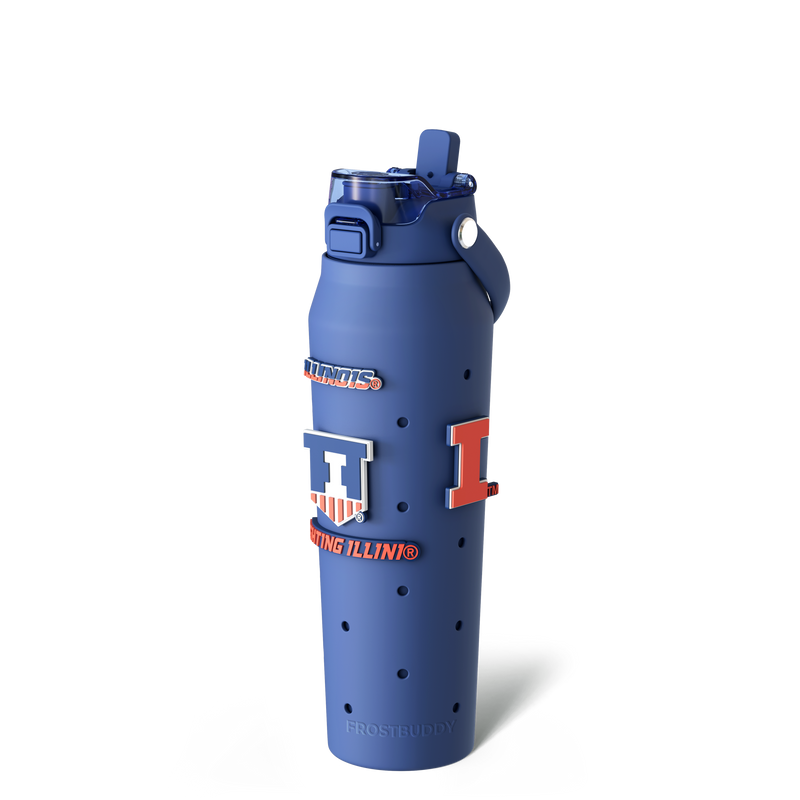 Bottle 32oz | Illinois Fighting Illini | Skin + Budz Bundle