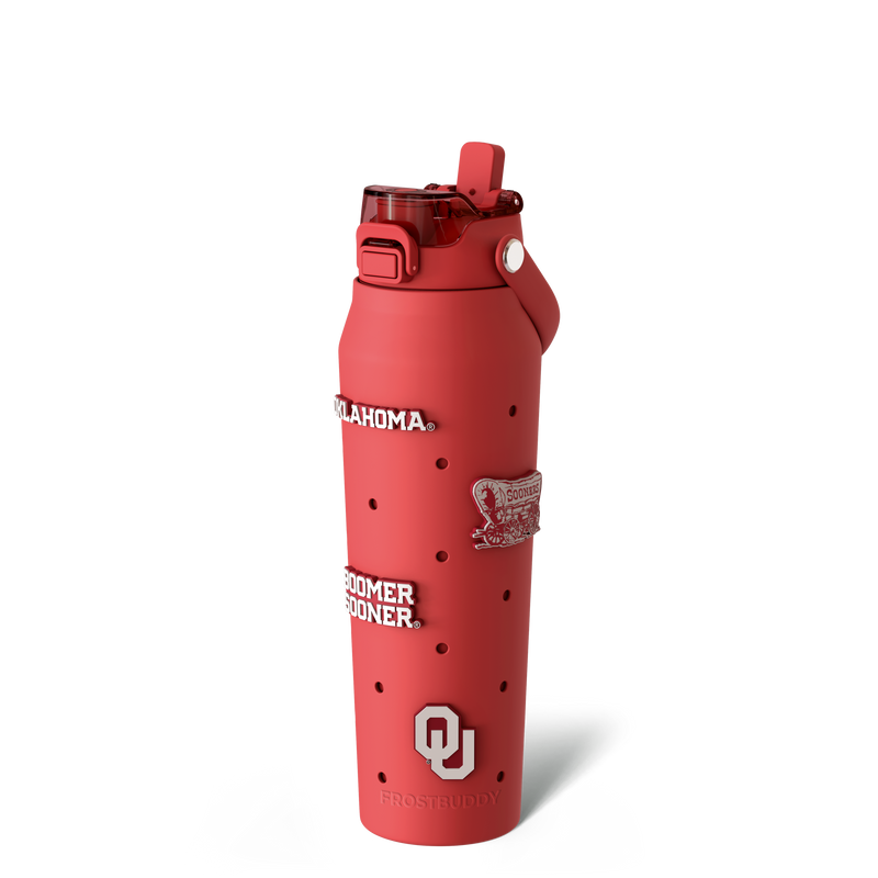 Bottle 32oz | Oklahoma Sooners | Skin + Budz Bundle
