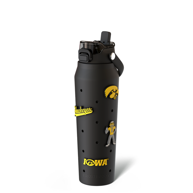 Bottle 32oz | Iowa Hawkeyes | Skin + Budz Bundle