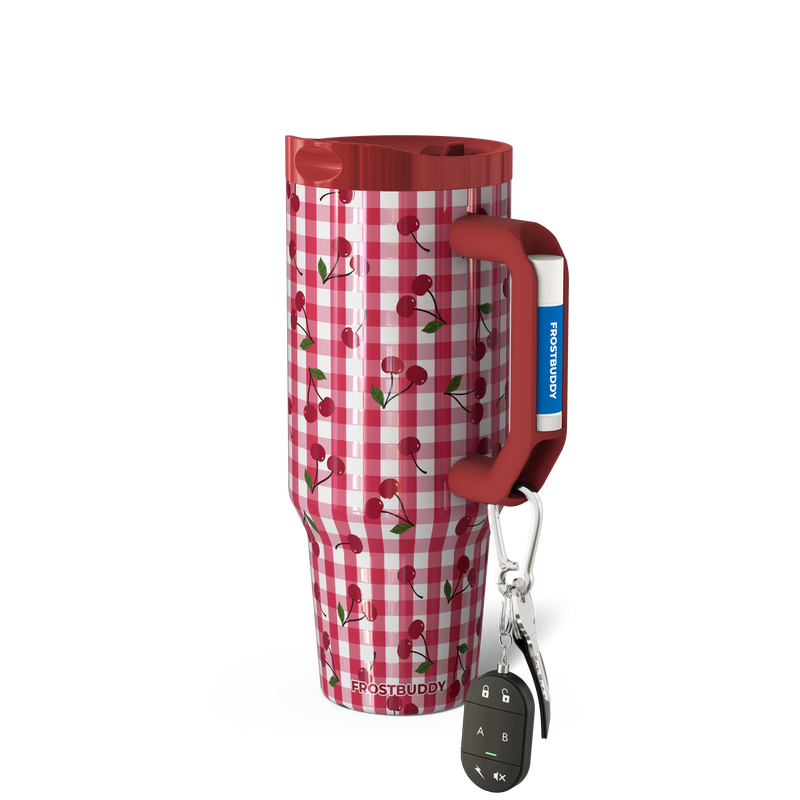 Thicc 40oz | Cherry Gingham