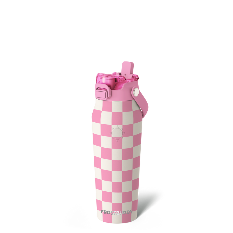 Bottle 24oz | Pink Checkered