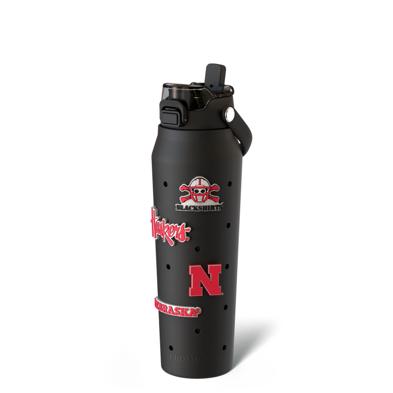 Bottle 32oz | Nebraska Cornhuskers | Skin + Budz Bundle